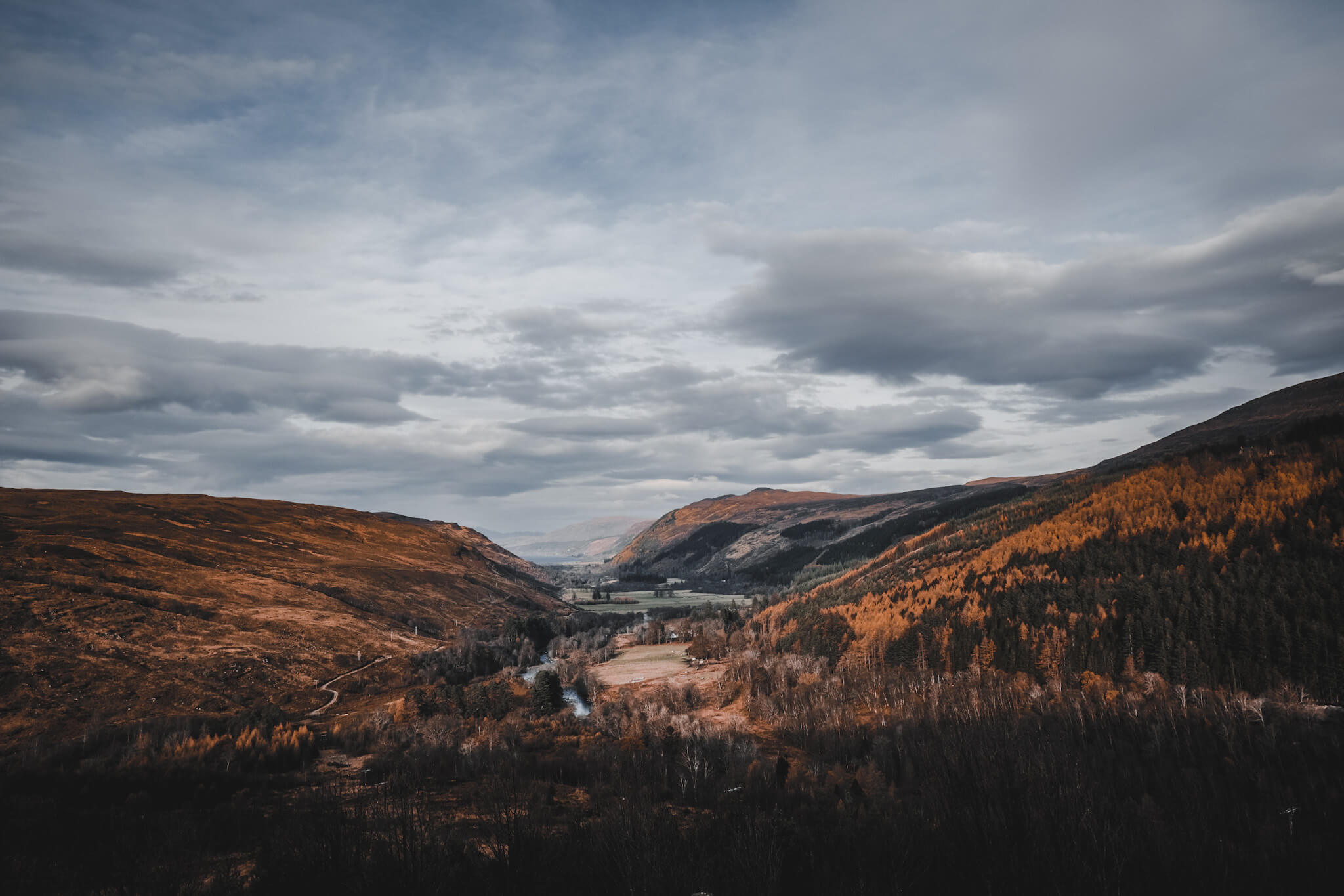 Scotland highlands at autumn season 