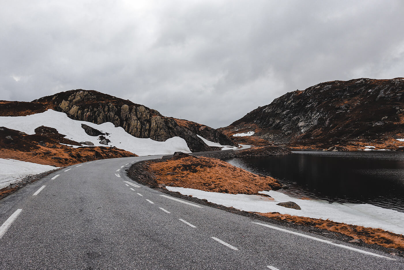 The Lysevegen road in norway