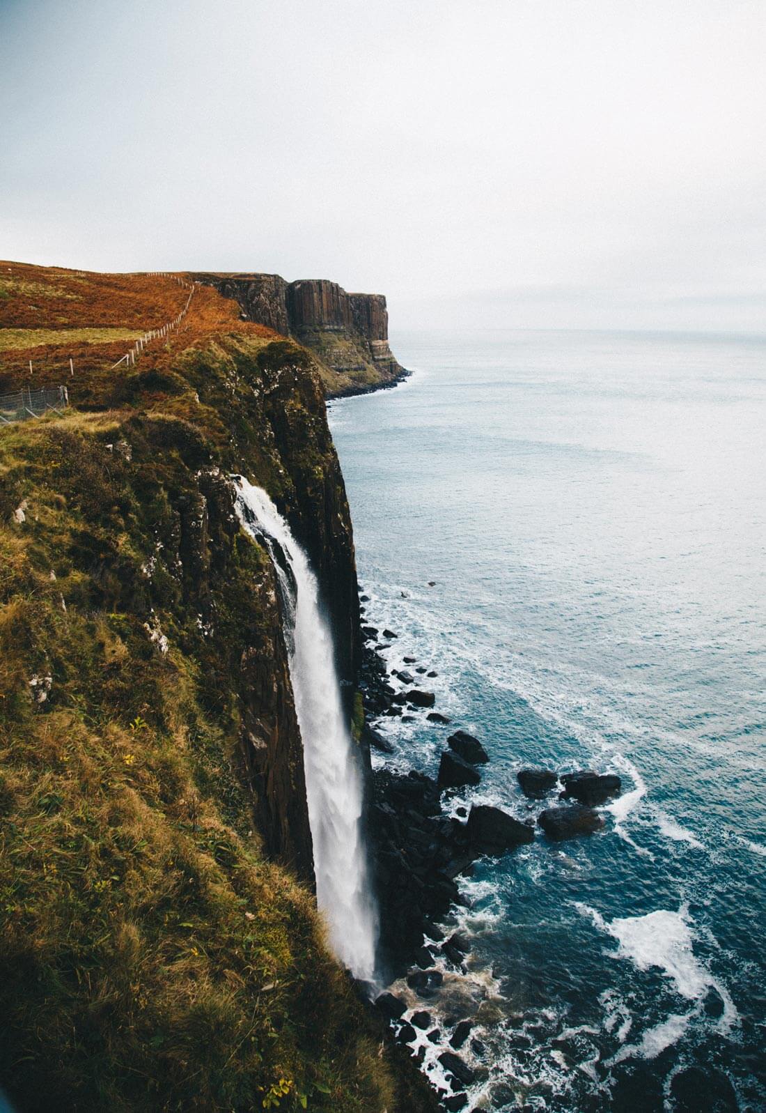 Kilt Rock Waterfall