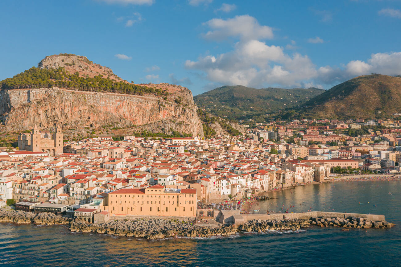 Cefalu Beach in sicily