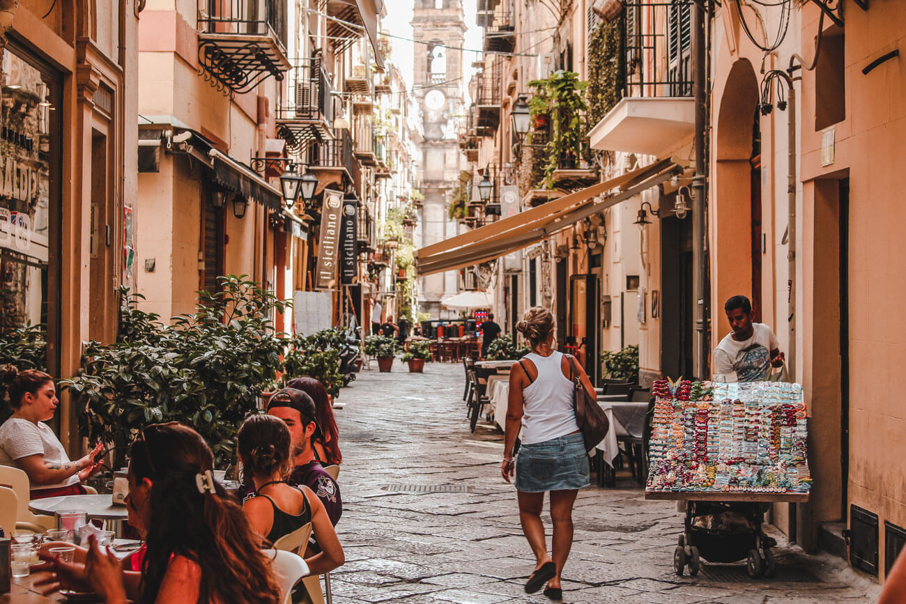palermo colorful street