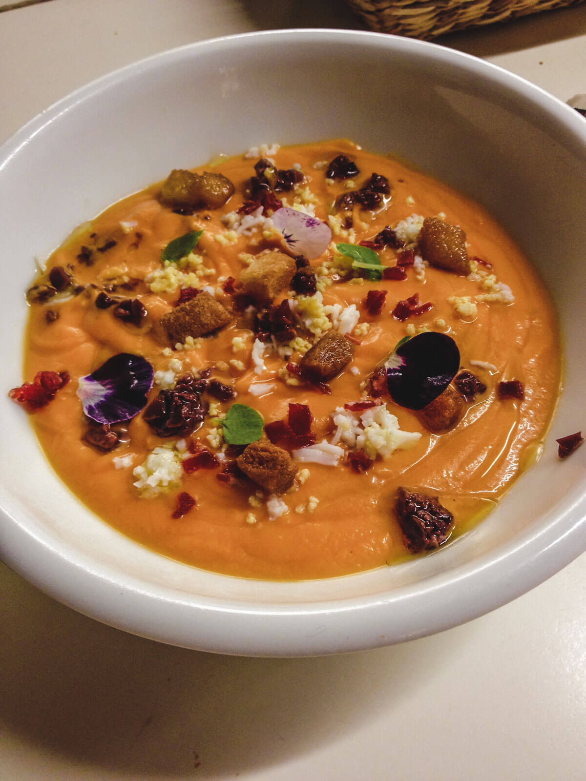 Salmorejo spain dishes