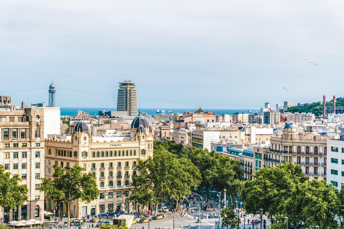 Barcelona city view from 5 days in barcelona