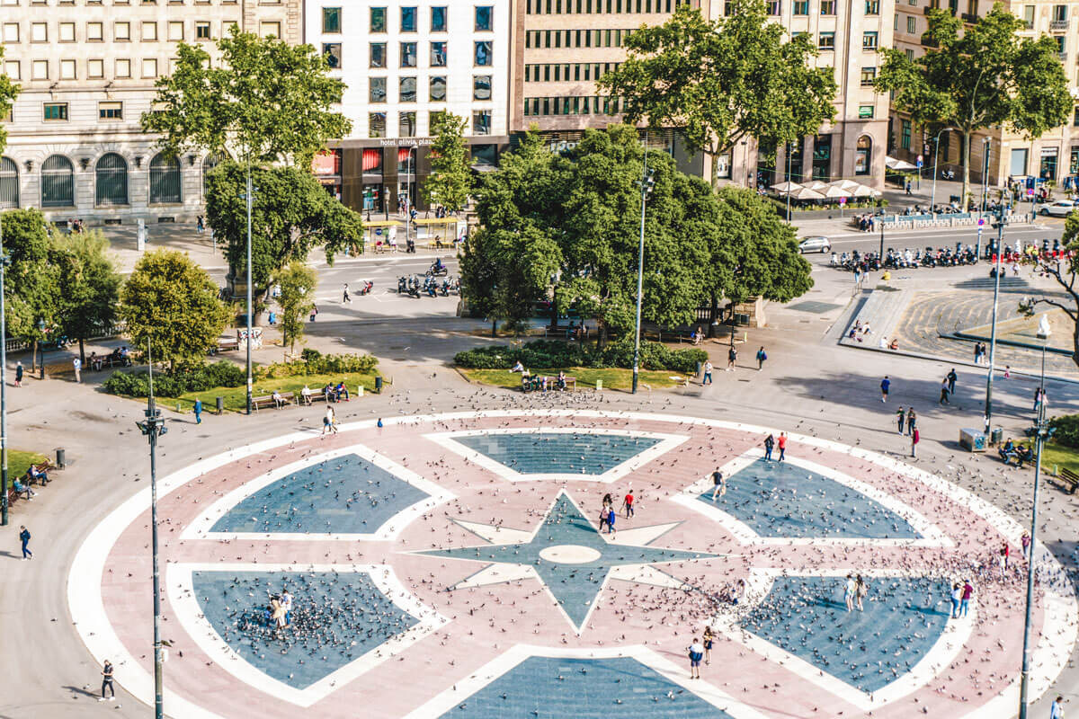 plaza Catalonia spain barcelona