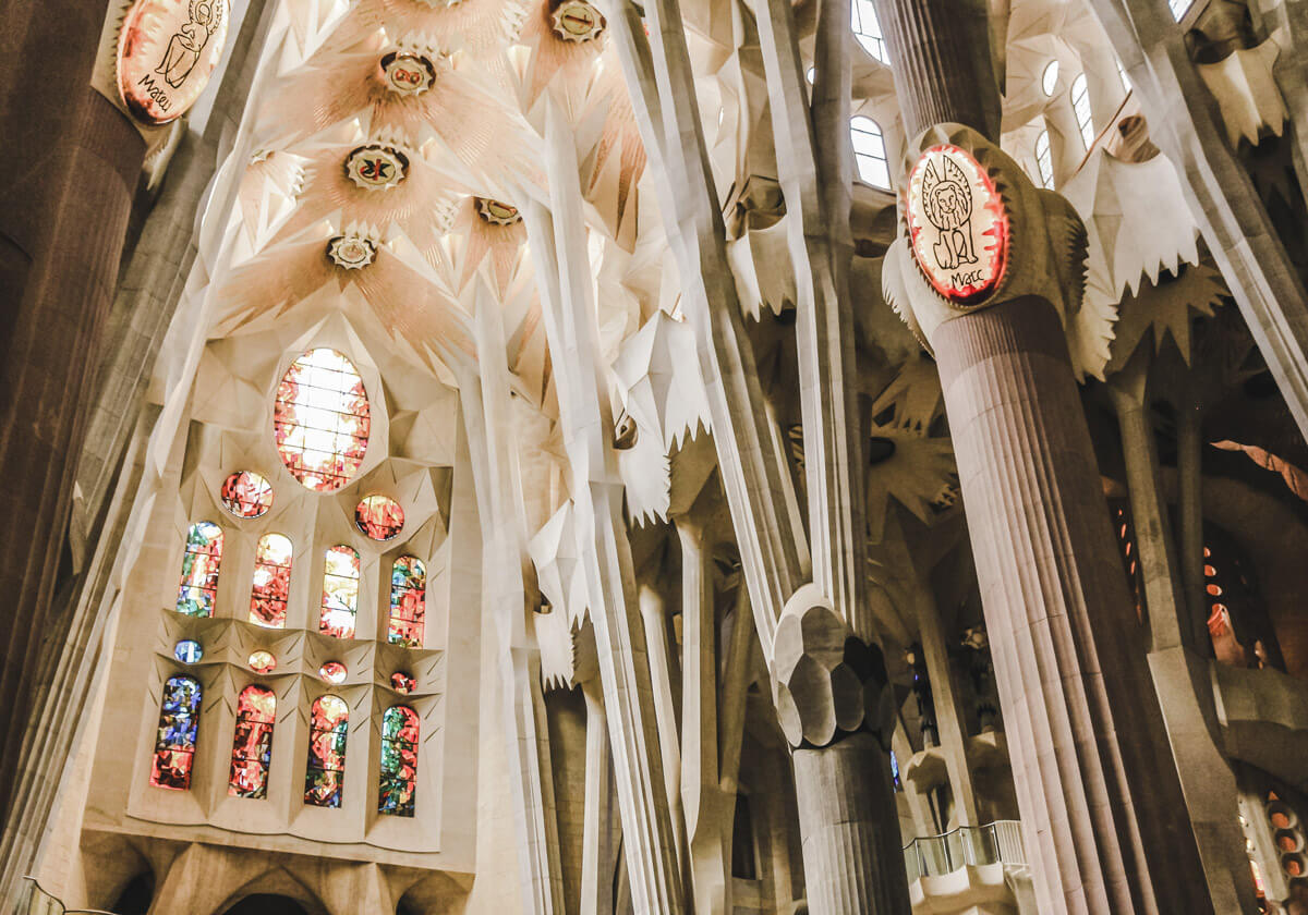 Sagrada famila from inside 