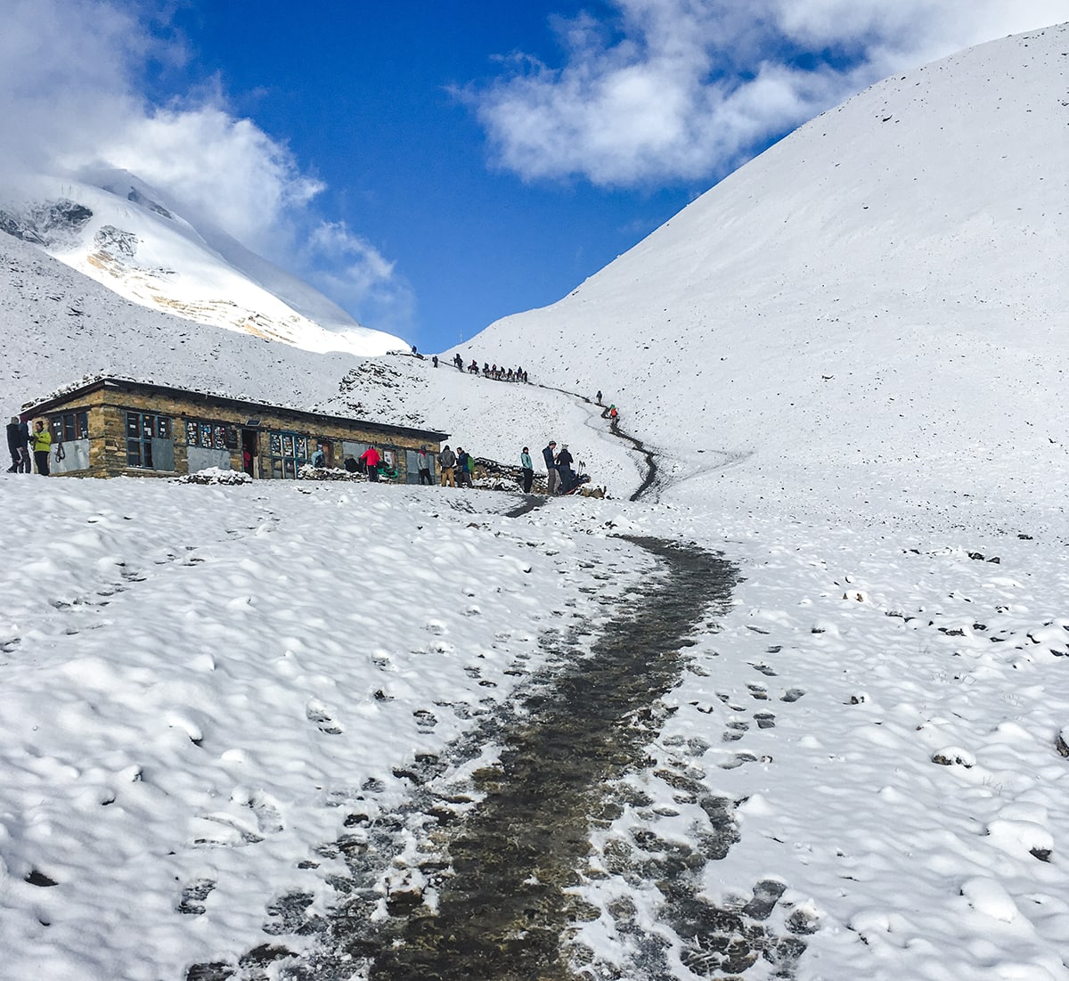 High Camp to Throng La 