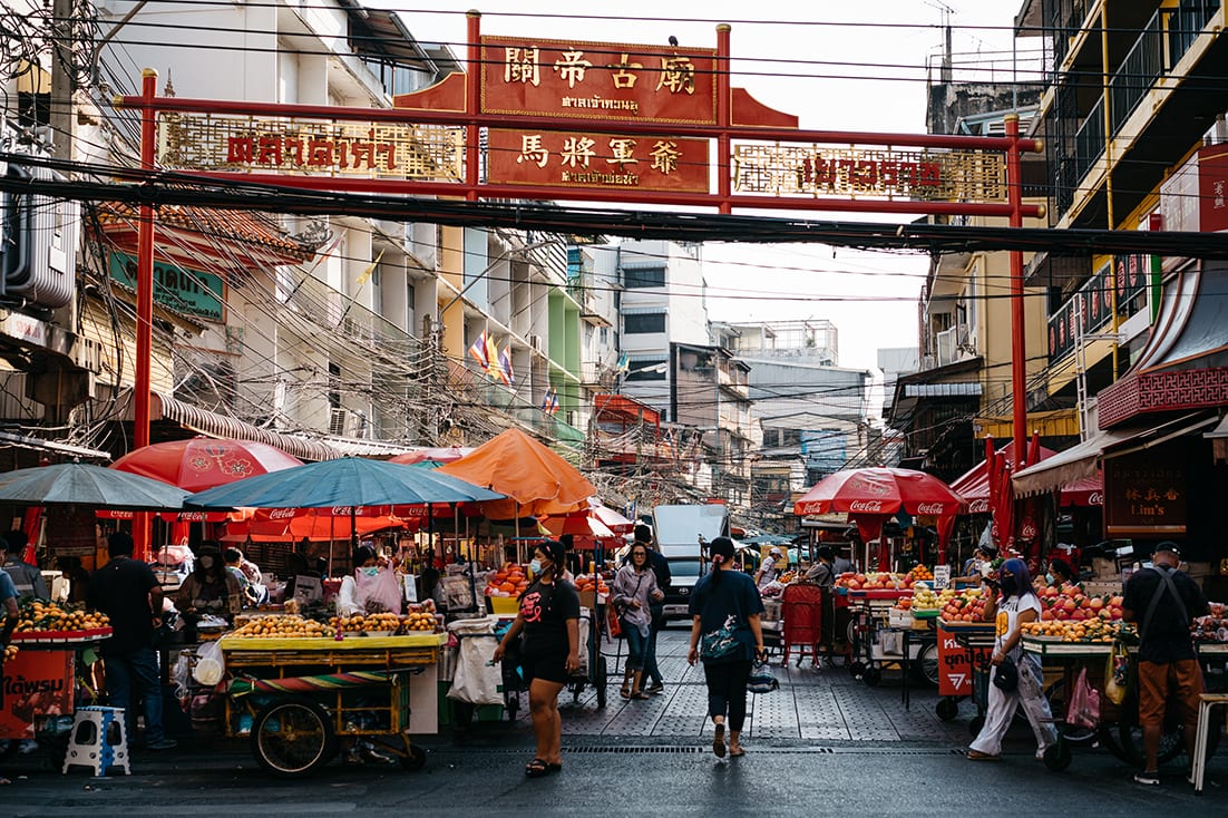 chainatown gate in bangkok