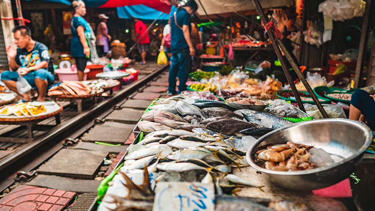 Maeklong Railway Market visit