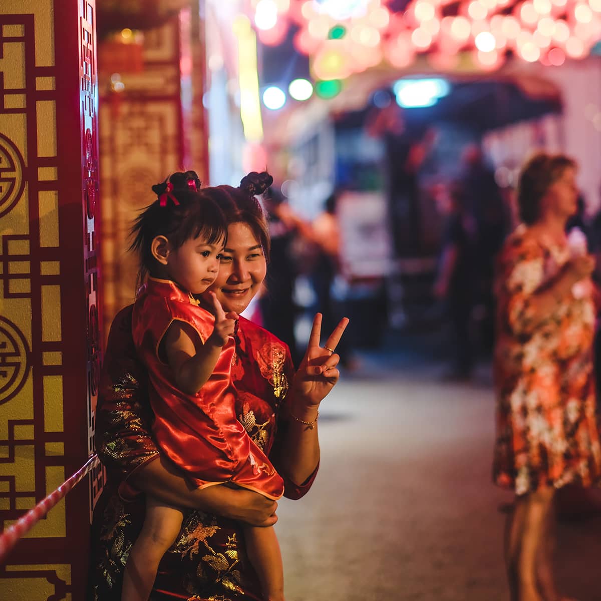 local people at chinatown bangkok