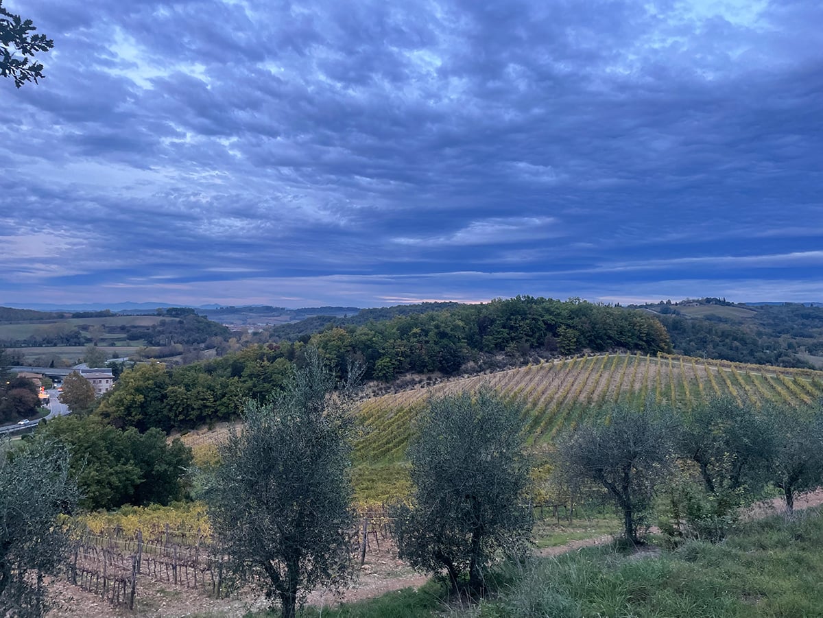 view over toscana italy