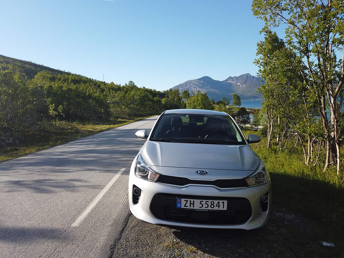 car at lofoten islands